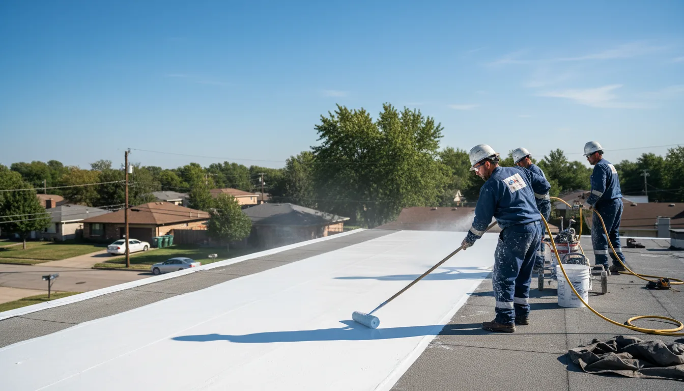 Commercial roof coating in Childress, TX near me